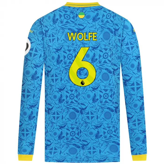 Wolverhampton Wanderers Kits Shop | 2025-26 Wolves Third Shirt – Adult – LS WOLFE 6 Wolves Jerseys and Gear
